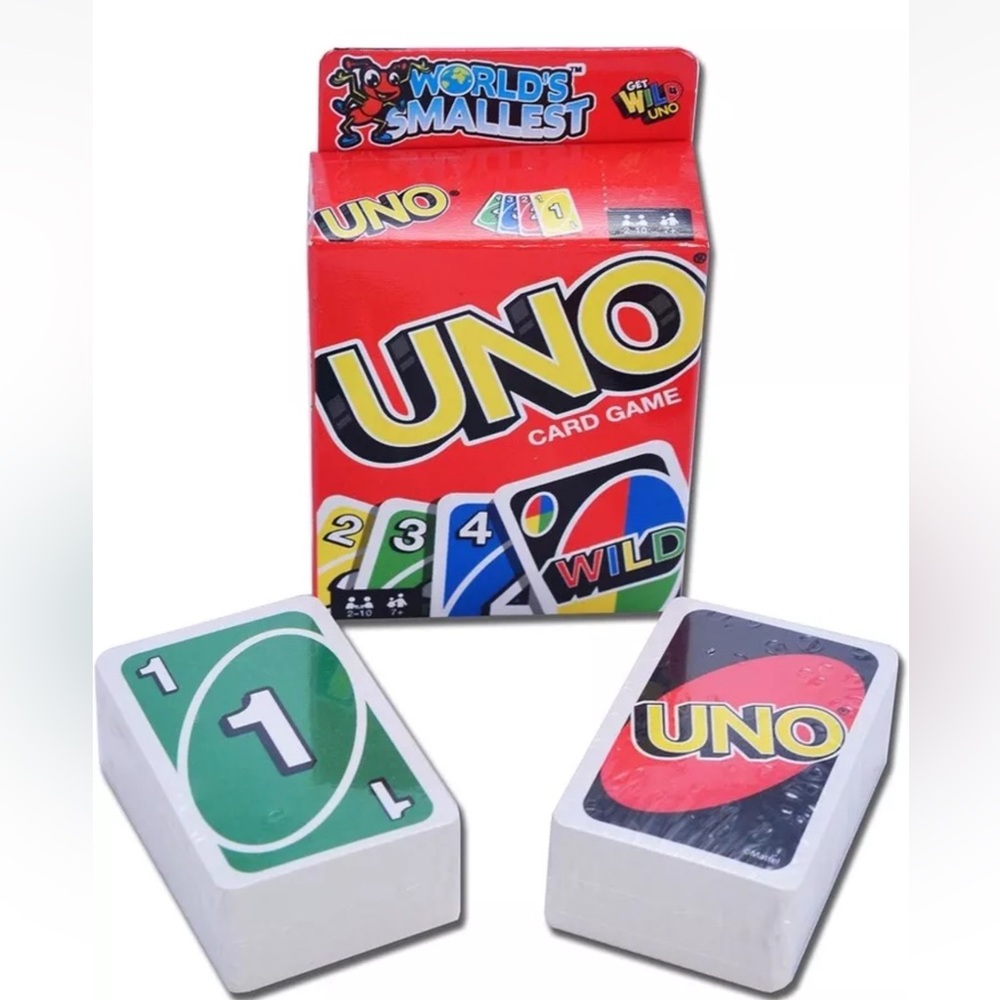Lot Of 5 Decks The World's Smallest Mattel Uno Card Game Sealed Packs $30